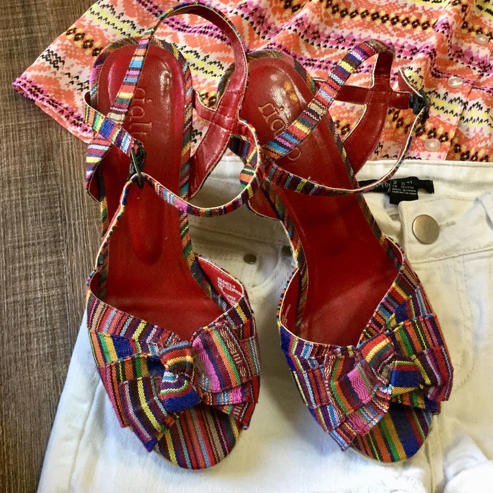 Rialto Peep-toe Wedge Espadrille Shoes